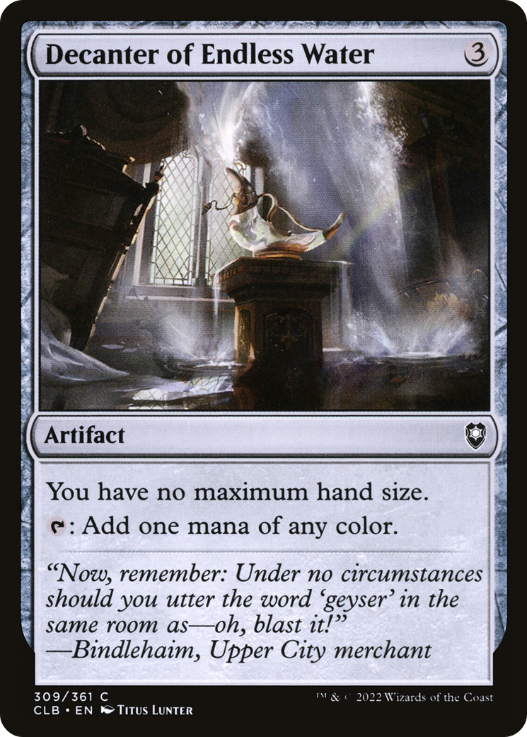 Decanter of Endless Water (309) [Commander Legends: Battle for Baldur's Gate] - Deck Out Gaming