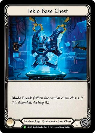 Teklo Base Chest - LGS187 (LGS187) [Flesh and Blood: Promo Cards] Cold Foil - Deck Out Gaming