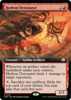 Hedron Detonator (Extended Art) (118) [March of the Machine Commander] foil - Deck Out Gaming