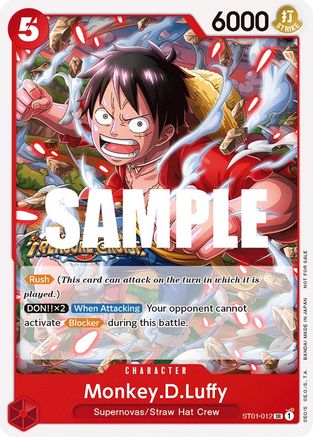 Monkey.D.Luffy (Tournament Pack Vol. 5) (ST01-012) [One Piece Promotion Cards] - Deck Out Gaming