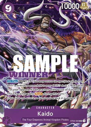 Kaido (Winner Pack Vol. 5) (ST04-003) [One Piece Promotion Cards] Foil - Deck Out Gaming