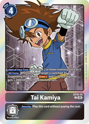 Tai Kamiya (ST15-14) [Starter Deck 15: Dragon of Courage] Foil - Deck Out Gaming