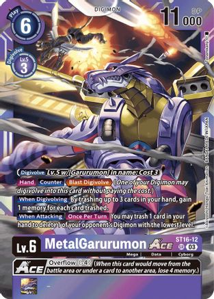 MetalGarurumon ACE (ST16-12) [Starter Deck 16: Wolf of Friendship] Foil - Deck Out Gaming