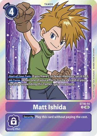 Matt Ishida (ST16-14) [Starter Deck 16: Wolf of Friendship] Foil - Deck Out Gaming