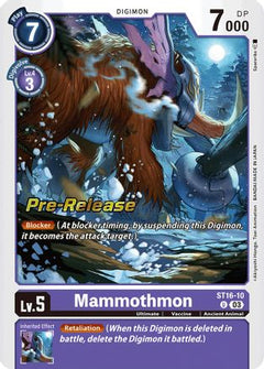 Mammothmon (ST16-10) [Starter Deck 16: Wolf of Friendship Pre-Release Cards] Foil - Deck Out Gaming