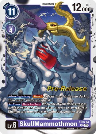 SkullMammothmon (ST16-13) [Starter Deck 16: Wolf of Friendship Pre-Release Cards] Foil - Deck Out Gaming