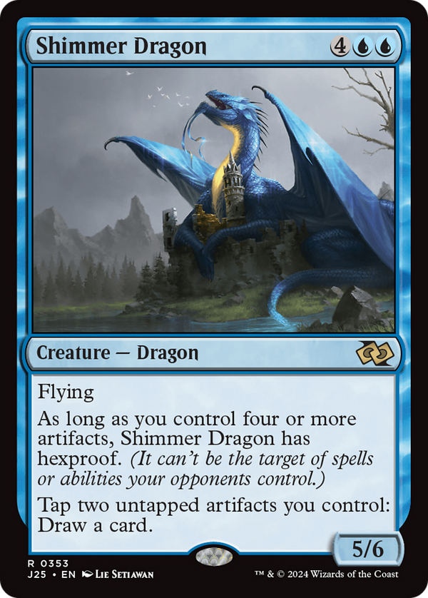 Shimmer Dragon (353) [Foundations Jumpstart] - Deck Out Gaming
