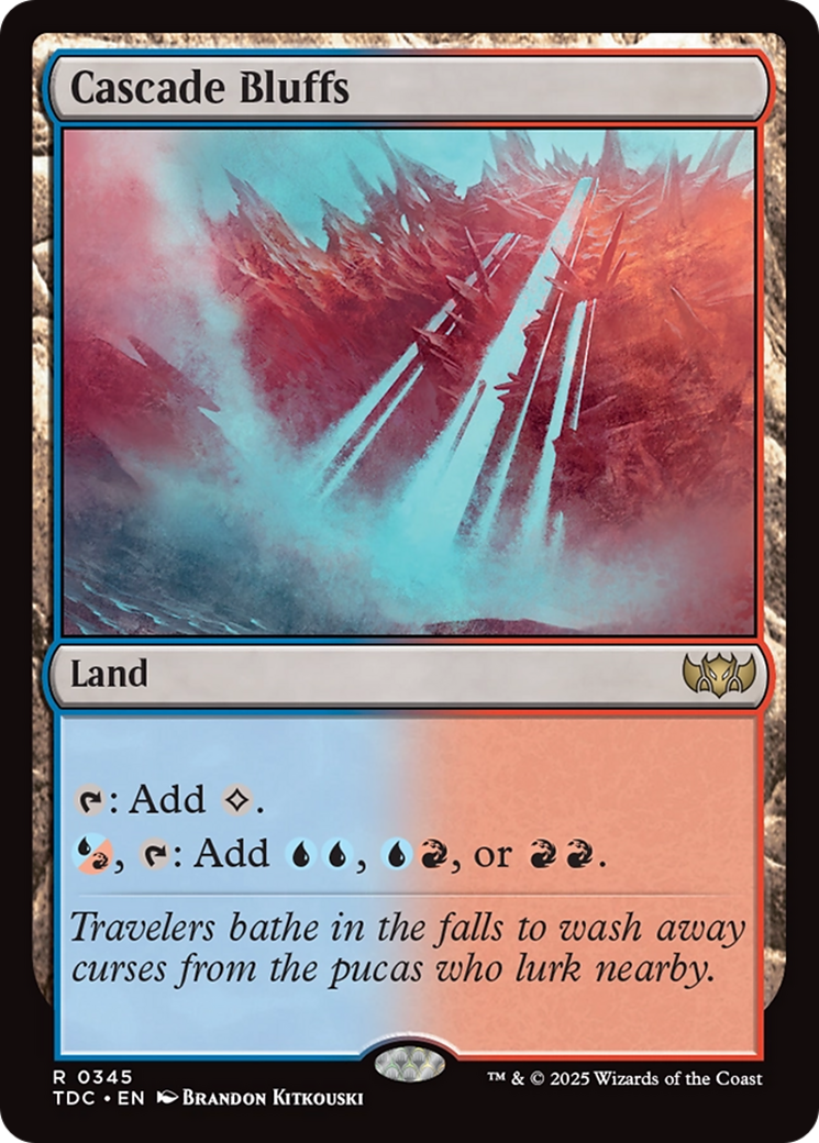Cascade Bluffs (345) [Commander: Tarkir: Dragonstorm] - Deck Out Gaming