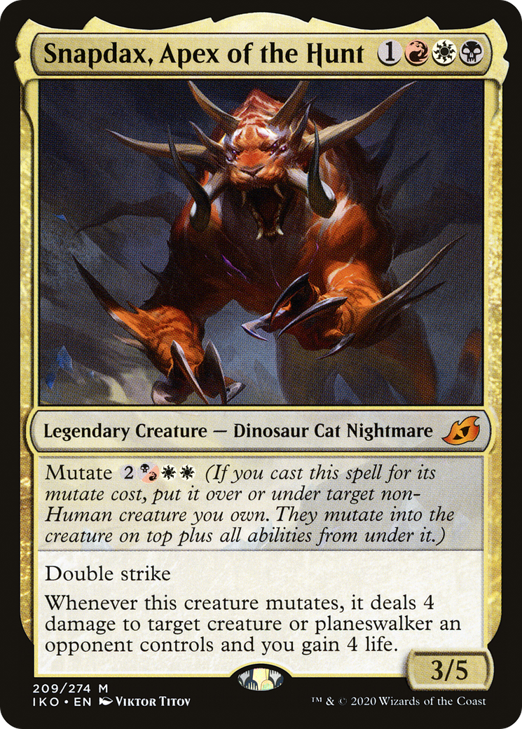 Snapdax, Apex of the Hunt (209) [Ikoria: Lair of Behemoths] foil - Deck Out Gaming