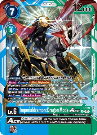 Imperialdramon: Dragon Mode ACE - P-109 (NYCC 2023 Demo Deck) (P-109) [Digimon Promotion Cards] - Deck Out Gaming