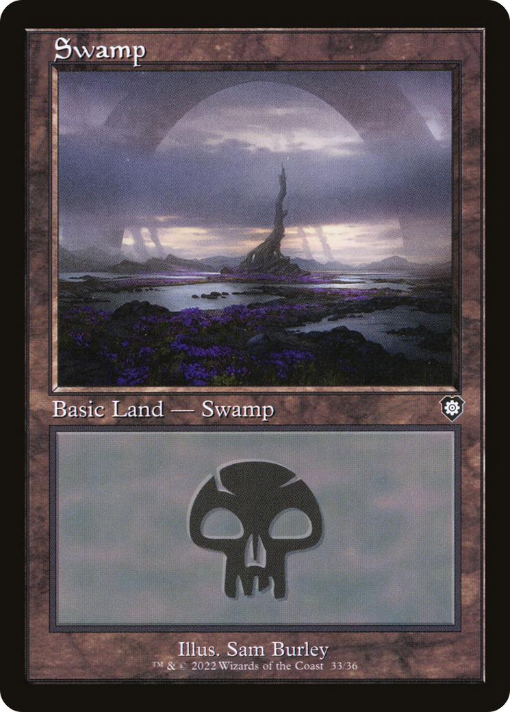 Swamp (33) (Retro Frame) (33) [Commander: The Brothers' War] - Deck Out Gaming