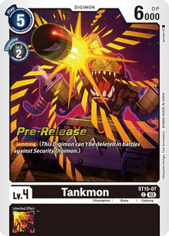 Tankmon (ST15-07) [Starter Deck 15: Dragon of Courage Pre-Release Cards] Foil - Deck Out Gaming