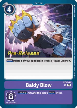 Baldy Blow (ST16-16) [Starter Deck 16: Wolf of Friendship Pre-Release Cards] Foil - Deck Out Gaming