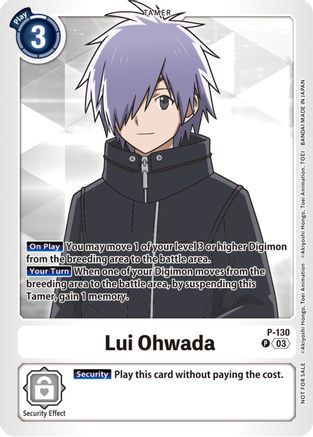 Lui Ohwada - P-130 (NYCC 2023 Demo Deck) (P-130) [Digimon Promotion Cards] - Deck Out Gaming