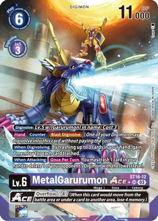 MetalGarurumon ACE (Alternate Art) (ST16-12) [Starter Deck 16: Wolf of Friendship] Foil - Deck Out Gaming