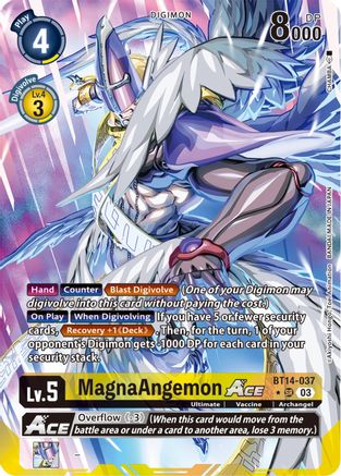 MagnaAngemon ACE (English Exclusive Alternate Art) (BT14-037) [Blast Ace] Foil - Deck Out Gaming