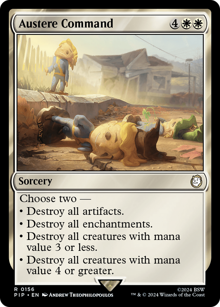 Austere Command (156) [Fallout] foil - Deck Out Gaming