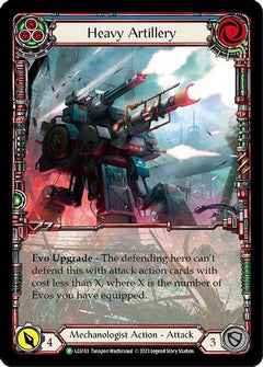 Heavy Artillery (Blue) - LGS193 (LGS193) [Flesh and Blood: Promo Cards] Rainbow Foil - Deck Out Gaming