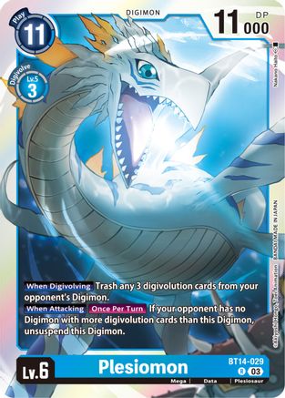 Plesiomon (BT14-029) [Blast Ace] Foil - Deck Out Gaming