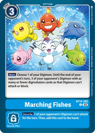 Marching Fishes (BT14-092) [Blast Ace] - Deck Out Gaming