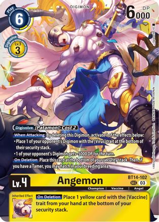 Angemon (BT14-102) [Blast Ace] Foil - Deck Out Gaming