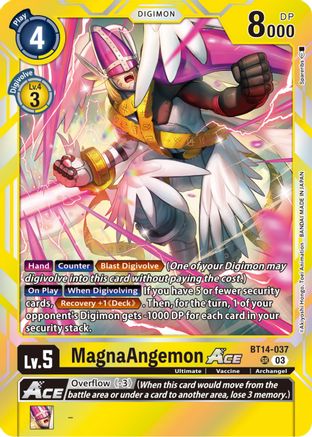 MagnaAngemon ACE (BT14-037) [Blast Ace] Foil - Deck Out Gaming