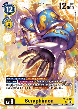 Seraphimon (BT14-041) [Blast Ace] Foil - Deck Out Gaming