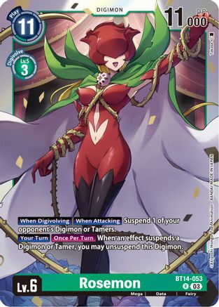 Rosemon (BT14-053) [Blast Ace] Foil - Deck Out Gaming