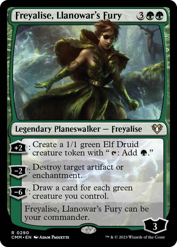Freyalise, Llanowar's Fury (290) [Commander Masters] foil - Deck Out Gaming
