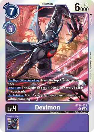 Devimon (BT14-075) [Blast Ace] Foil - Deck Out Gaming