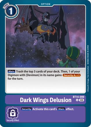 Dark Wings Delusion (BT14-099) [Blast Ace] - Deck Out Gaming