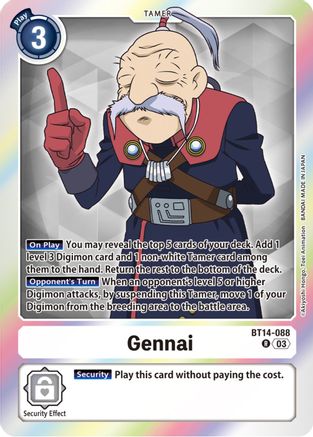 Gennai (BT14-088) [Blast Ace] Foil - Deck Out Gaming