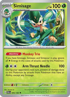 Simisage (5) [SV04: Paradox Rift] Reverse Holofoil - Deck Out Gaming