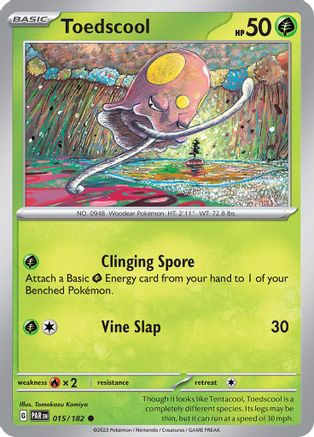 Toedscool - 015/182 (15) [SV04: Paradox Rift] - Deck Out Gaming