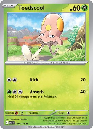 Toedscool - 016/182 (16) [SV04: Paradox Rift] Reverse Holofoil - Deck Out Gaming