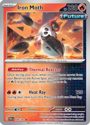 Iron Moth - 028/182 (28) [SV04: Paradox Rift] Reverse Holofoil - Deck Out Gaming