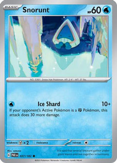 Snorunt - 037/182 (37) [SV04: Paradox Rift] Reverse Holofoil - Deck Out Gaming