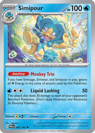 Simipour (42) [SV04: Paradox Rift] Reverse Holofoil - Deck Out Gaming