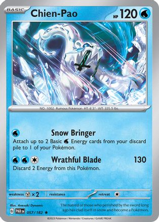 Chien-Pao (57) [SV04: Paradox Rift] Reverse Holofoil - Deck Out Gaming