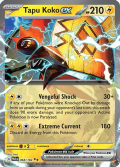 Tapu Koko ex - 068/182 (68) [SV04: Paradox Rift] Holofoil - Deck Out Gaming