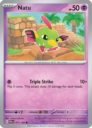 Natu (71) [SV04: Paradox Rift] Reverse Holofoil - Deck Out Gaming