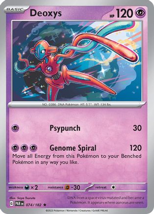 Deoxys (74) [SV04: Paradox Rift] Holofoil - Deck Out Gaming