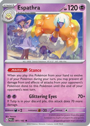 Espathra - 081/182 (81) [SV04: Paradox Rift] Reverse Holofoil - Deck Out Gaming