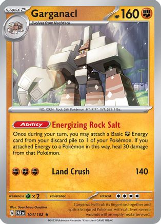 Garganacl - 104/182 (104) [SV04: Paradox Rift] Reverse Holofoil - Deck Out Gaming