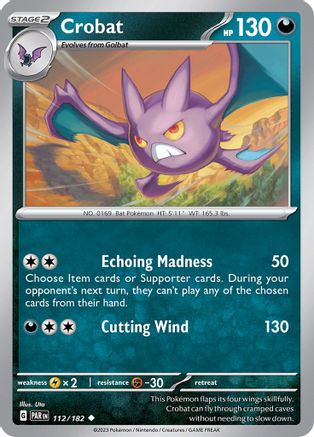 Crobat (112) [SV04: Paradox Rift] Reverse Holofoil - Deck Out Gaming