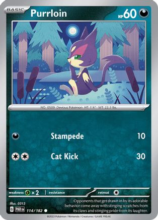 Purrloin (114) [SV04: Paradox Rift] - Deck Out Gaming