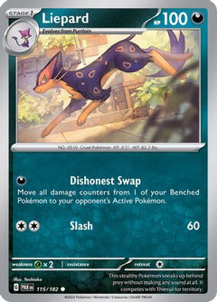 Liepard (115) [SV04: Paradox Rift] Reverse Holofoil - Deck Out Gaming