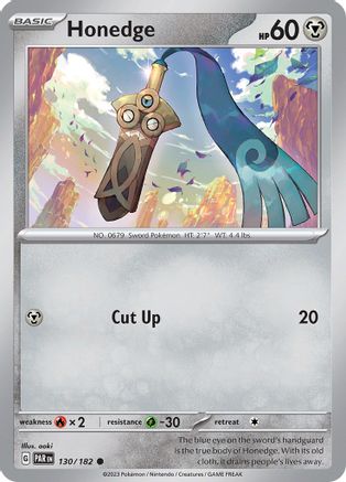 Honedge - 130/182 (130) [SV04: Paradox Rift] Reverse Holofoil - Deck Out Gaming