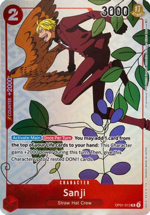 Sanji (Gift Collection 2023) (OP01-013) [One Piece Promotion Cards] Foil - Deck Out Gaming