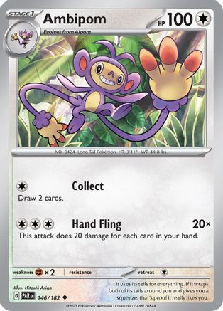 Ambipom (146) [SV04: Paradox Rift] Reverse Holofoil - Deck Out Gaming